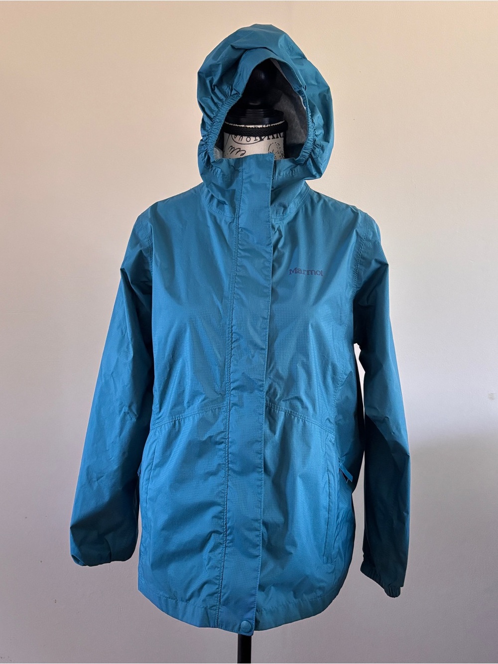 Marmot Teal Hooded Shell Jacket - Kid’s XL
